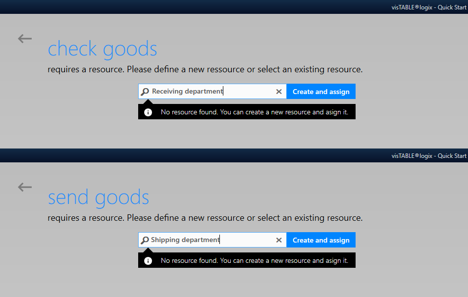 Creating missing resources