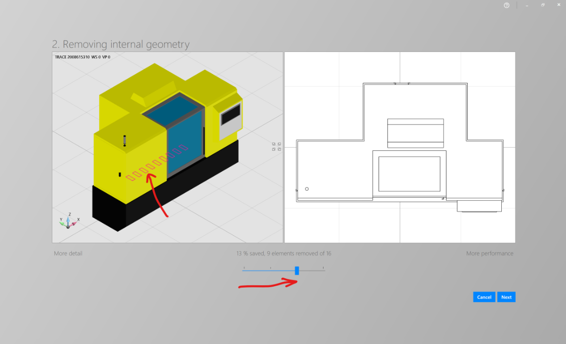 Simplify model step 2