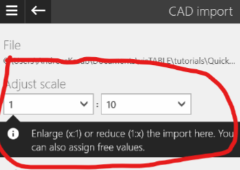 Adjust Scale